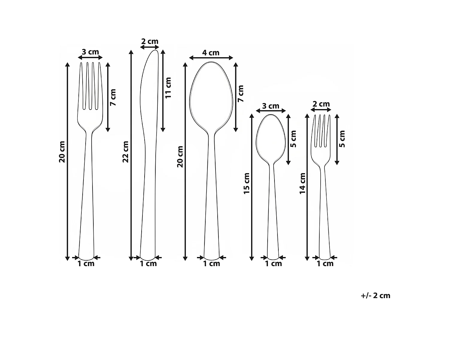 Set de 60 couverts PENNE Argenté