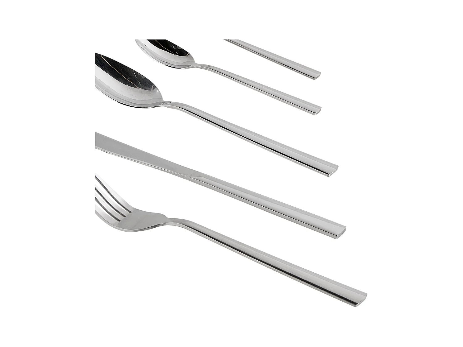 Set de 60 couverts PENNE Argenté