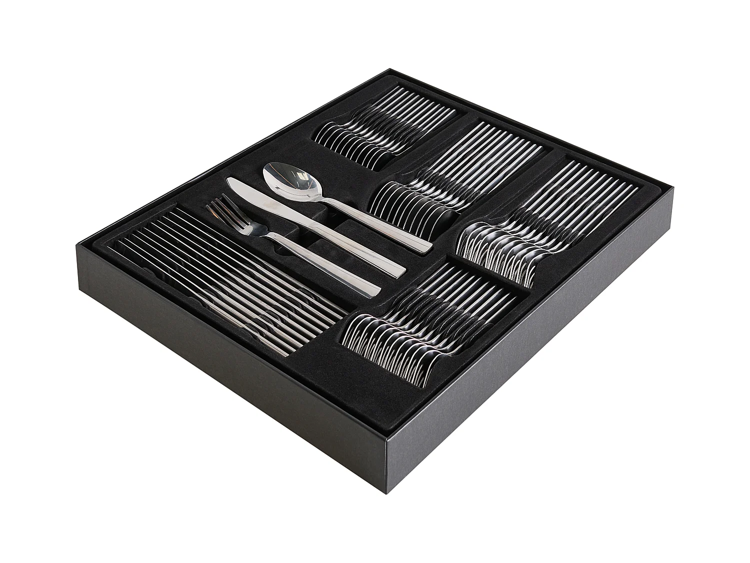 Set de 60 couverts PENNE Argenté