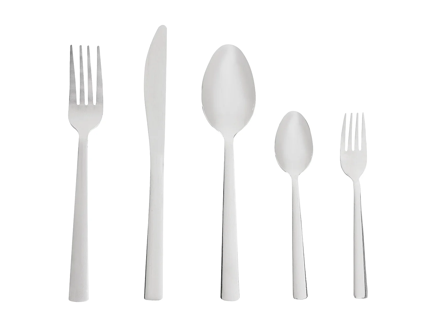 Set de 60 couverts PENNE Argenté