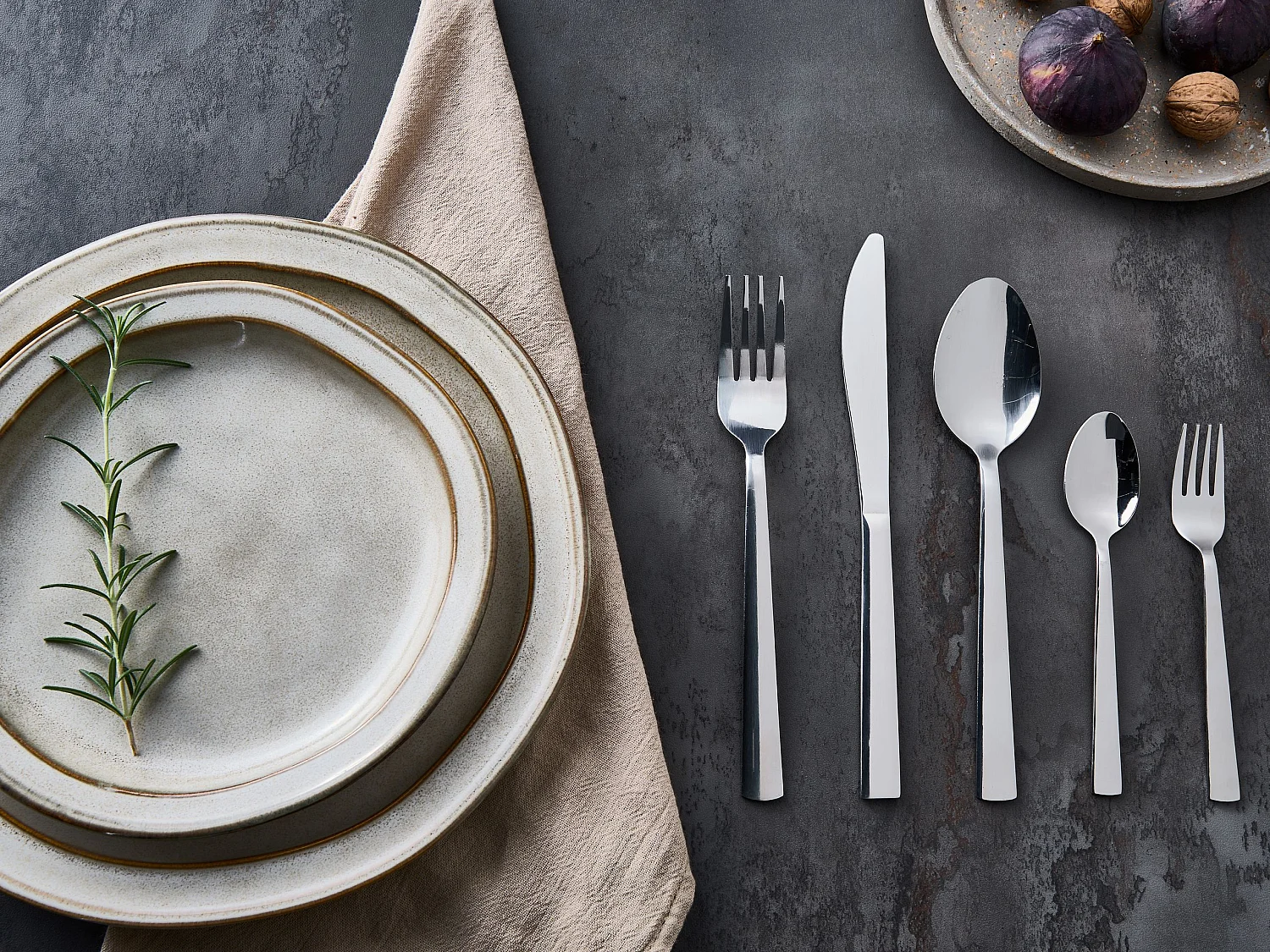 Set de 60 couverts PENNE Argenté