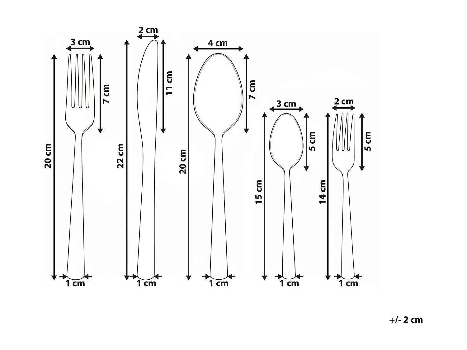 Set de 60 couverts PENNE Argenté