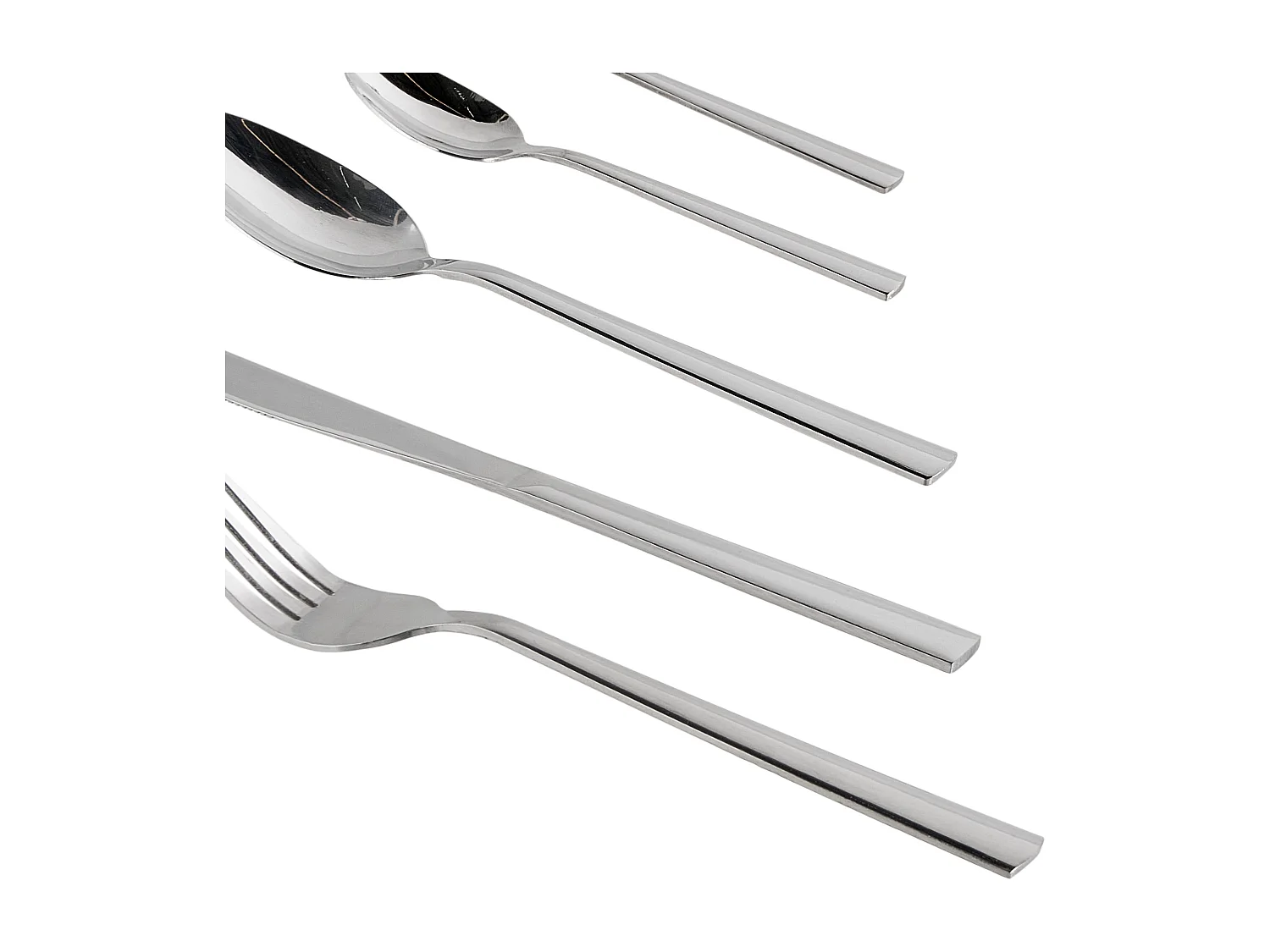 Set de 60 couverts PENNE Argenté