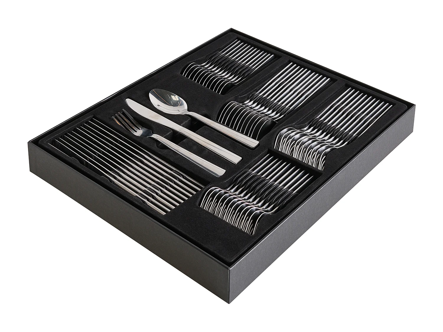 Set de 60 couverts PENNE Argenté