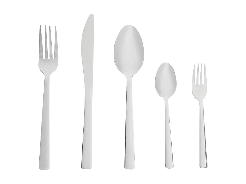 Set de 60 couverts PENNE Argenté