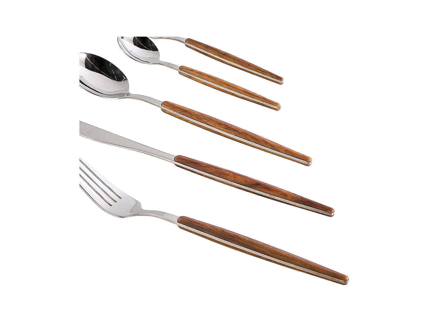 Set de 30 couverts GEMELLI Argenté