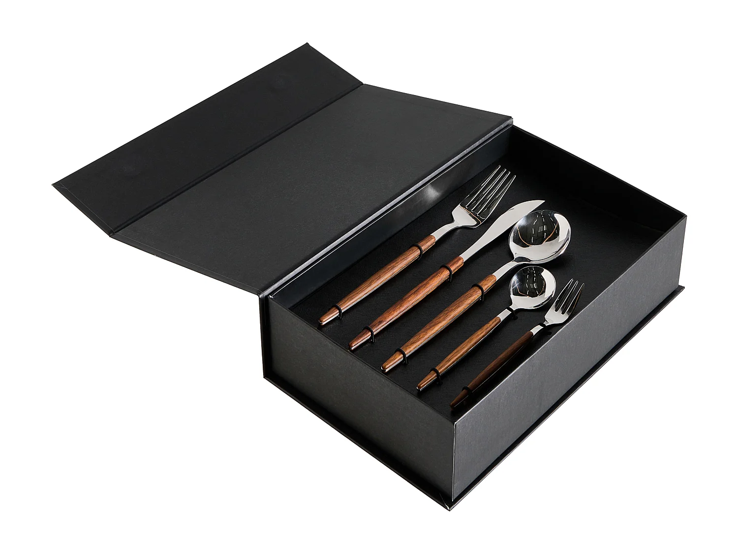 Set de 30 couverts GEMELLI Argenté