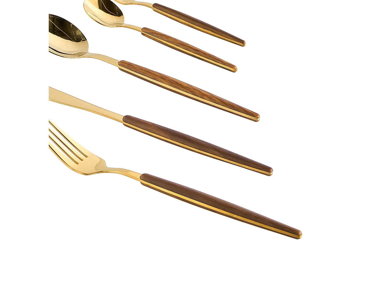 30 Piece Cutlery Set GEMELLI Gold