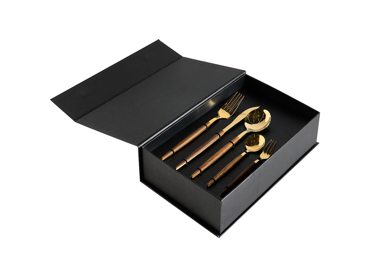 30 Piece Cutlery Set GEMELLI Gold