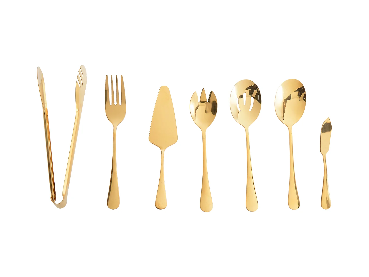 Lot de 7 ustensiles de cuisine ZITI Doré