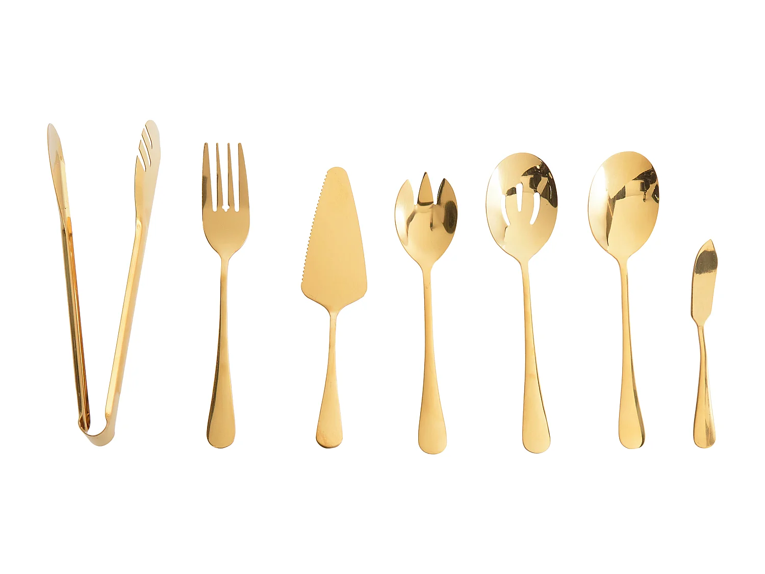 Lot de 7 ustensiles de cuisine ZITI Doré