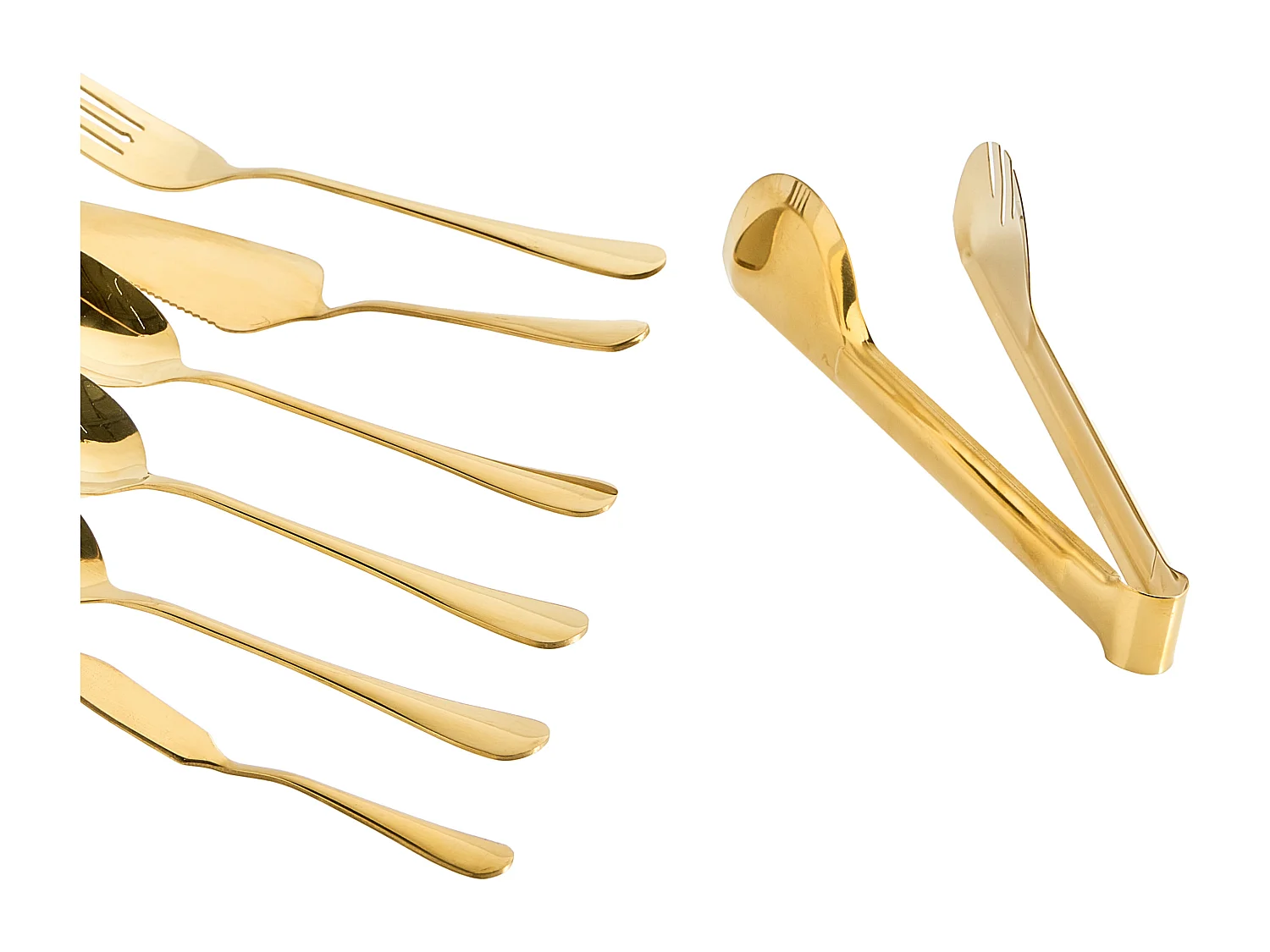 Lot de 7 ustensiles de cuisine ZITI Doré