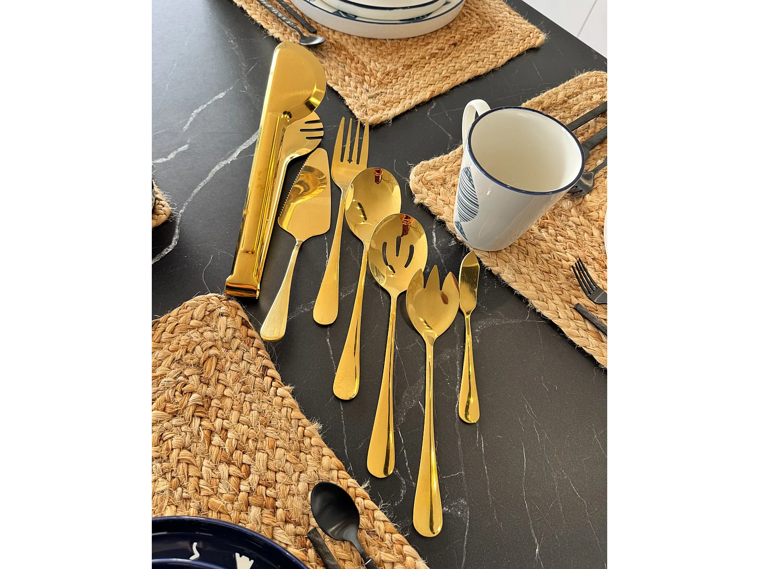 7 Piece Kitchen Utensil Set ZITI Gold