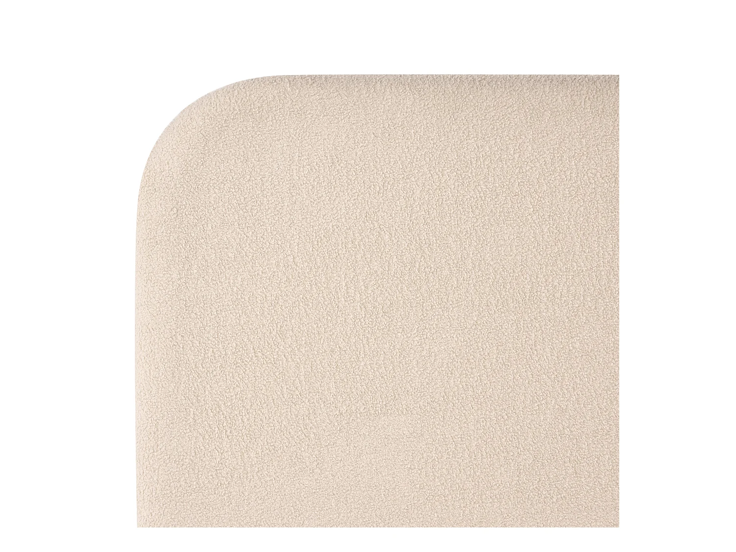 Lit avec sommier Bouclé FLAYAT 120 x 200 cm Beige clair