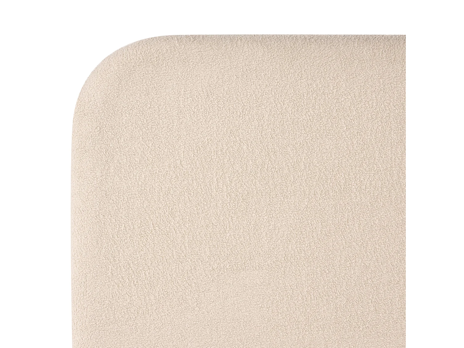 Lit avec sommier Bouclé FLAYAT 120 x 200 cm Beige clair