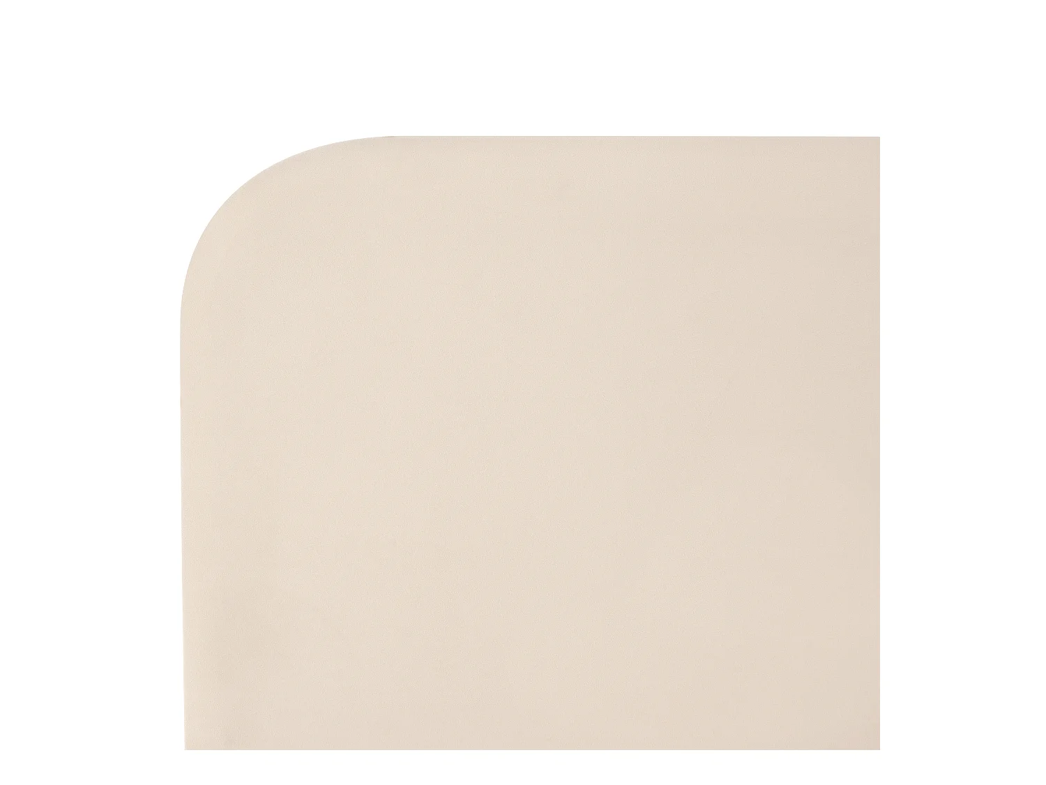 Lit avec sommier Velours FLAYAT 120 x 200 cm Beige clair