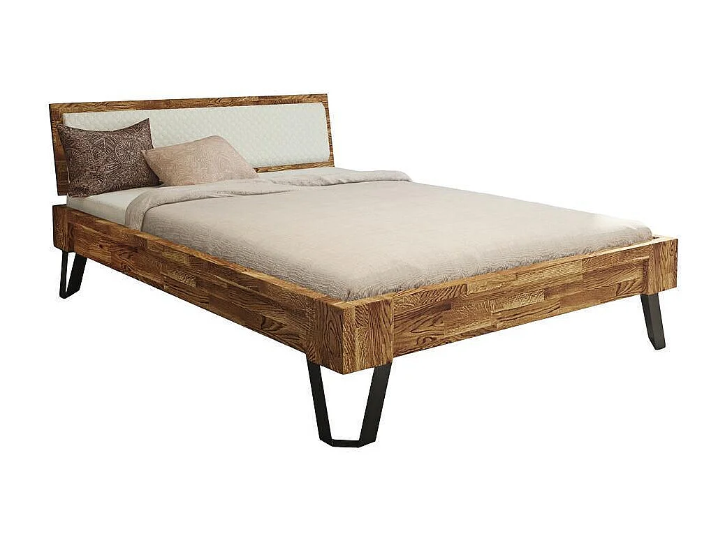 Bed 2.17x1.49x0.83 m Eiken rustiek ruimte 140