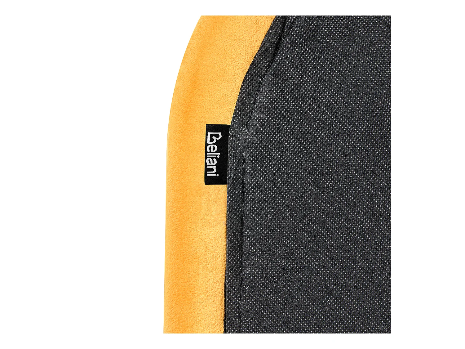 Lit avec sommier Velours FLAYAT 120 x 200 cm Jaune