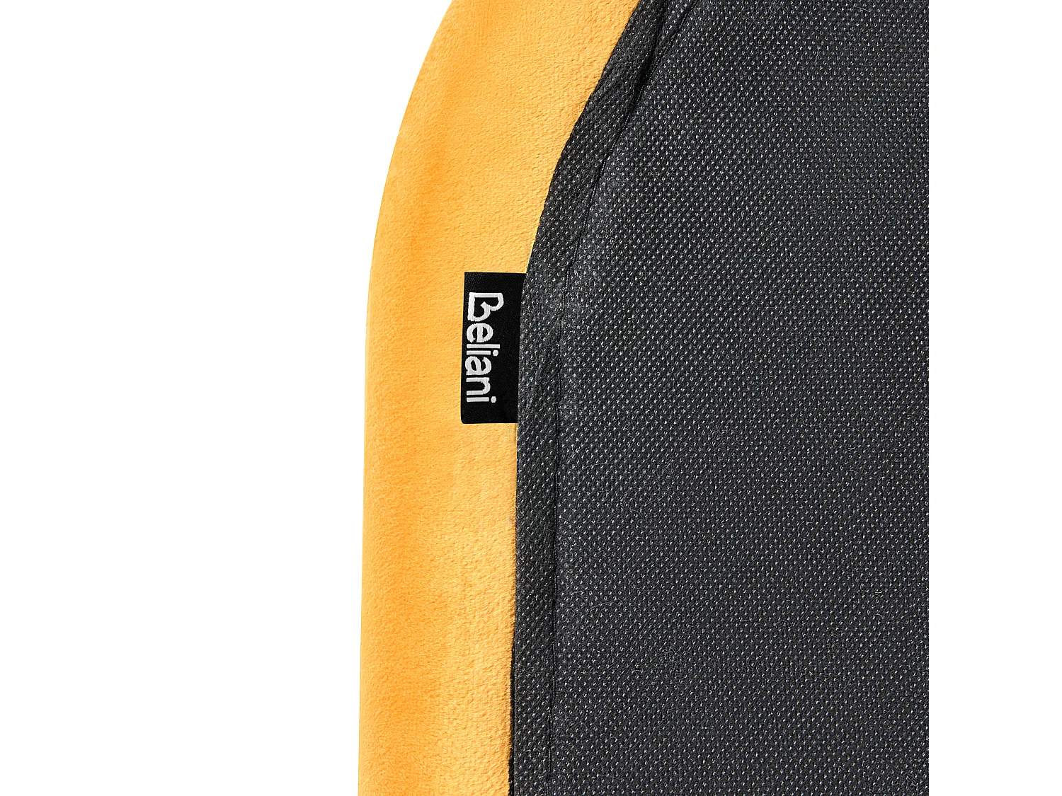 Lit avec sommier Velours FLAYAT 120 x 200 cm Jaune