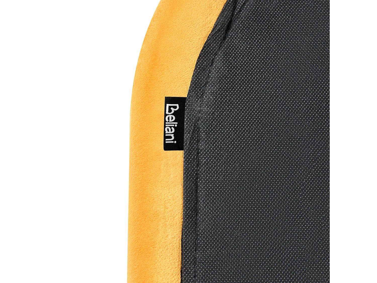 Lit avec sommier Velours FLAYAT 120 x 200 cm Jaune