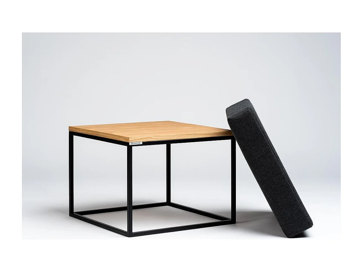 Puf negro Tensio sólido puf