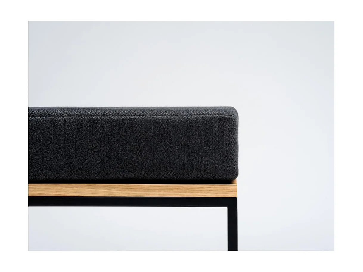 Puf negro Tensio sólido puf