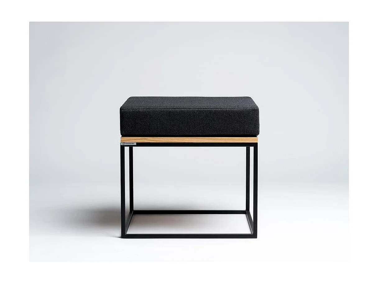 Puf negro Tensio sólido puf