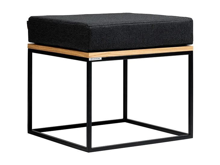 Puf negro Tensio sólido puf