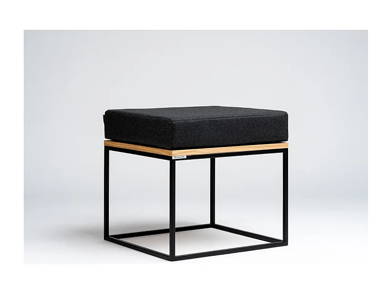 Pouf zwart Tensio solide poef