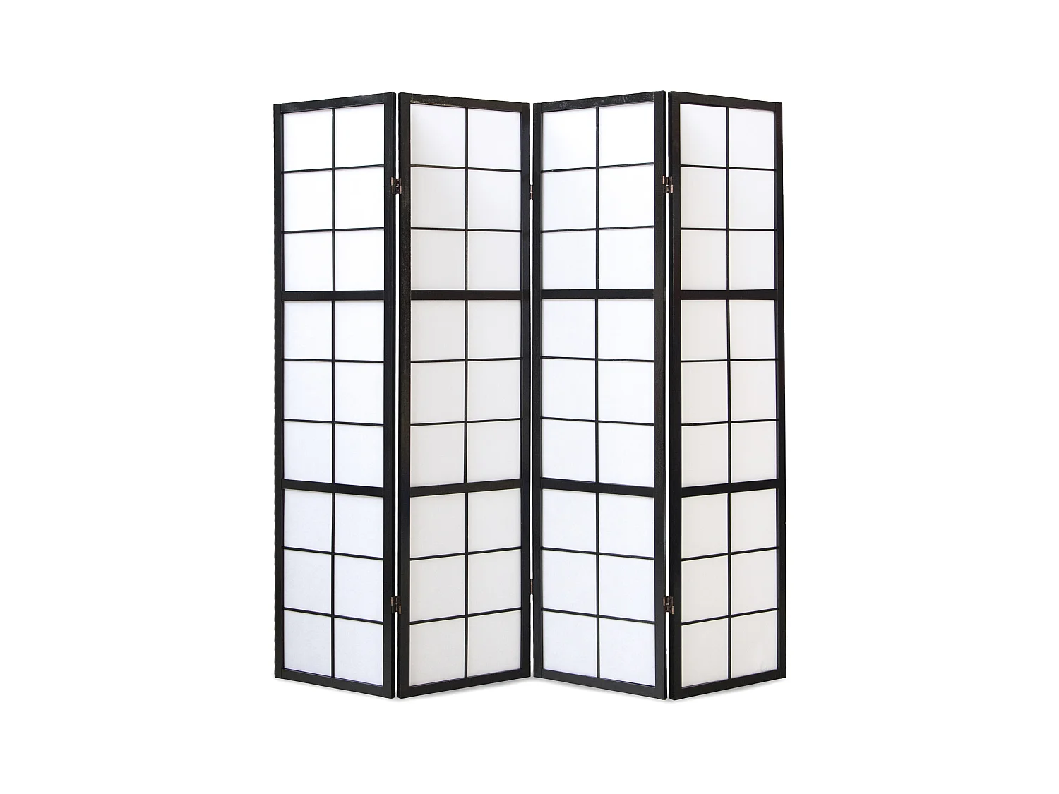 Kamerscheider 176x175x2,2 cm zwart Shoji