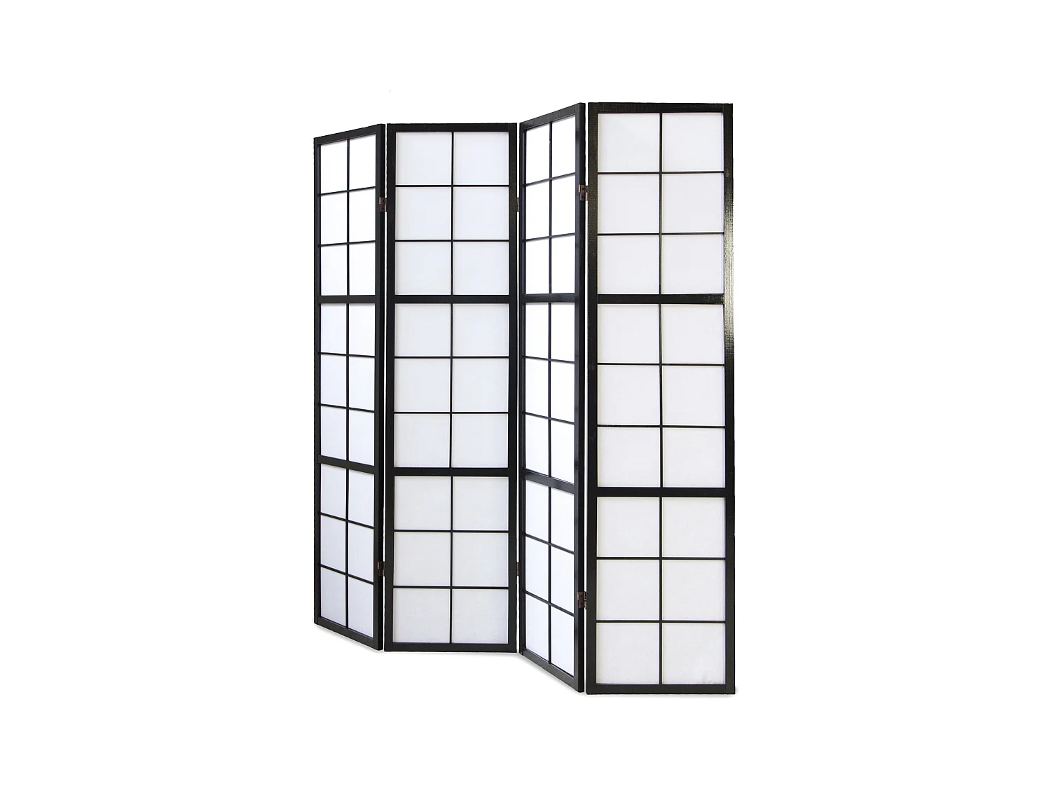 Kamerscheider 176x175x2,2 cm zwart Shoji