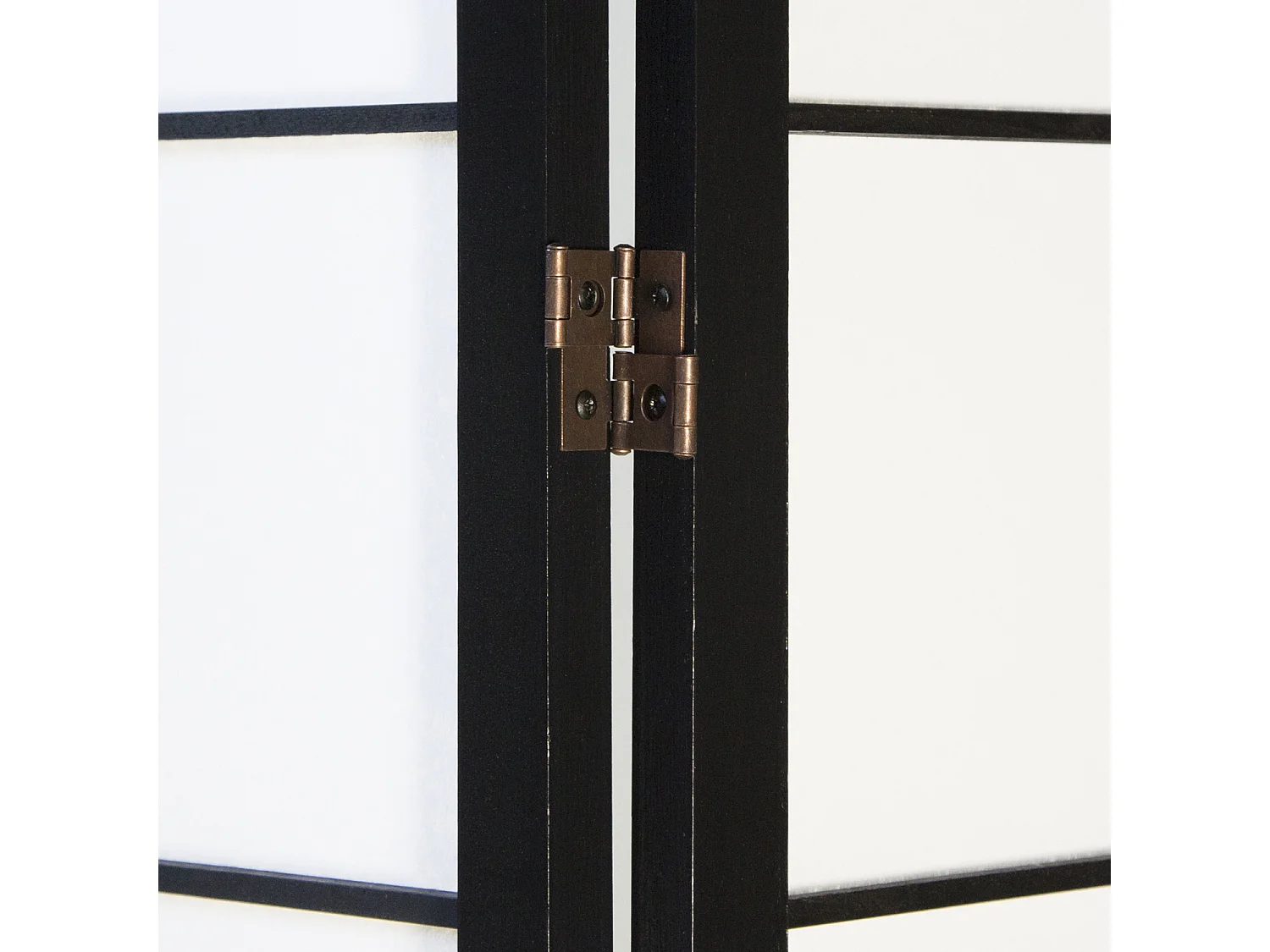 Paravent 176x175x2,2 cm noir Shoji