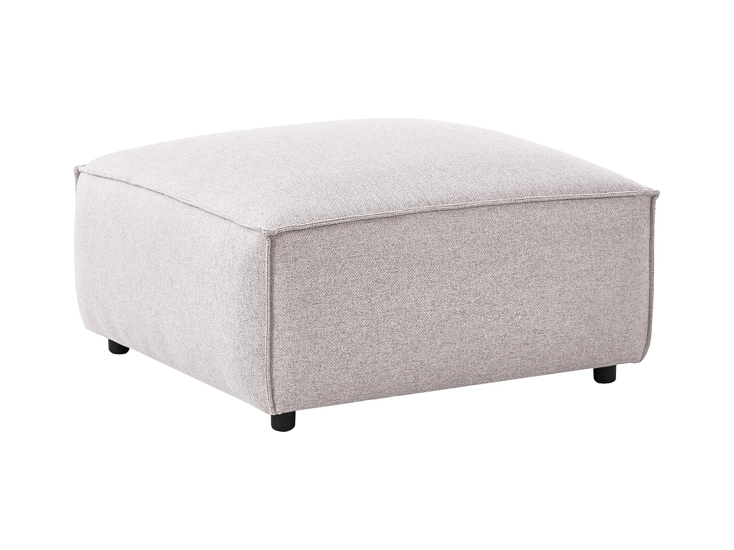 Ottoman BRANDE Tissu Marron clair