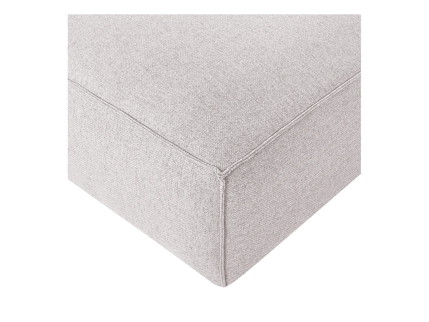 Ottoman BRANDE Tissu Marron clair