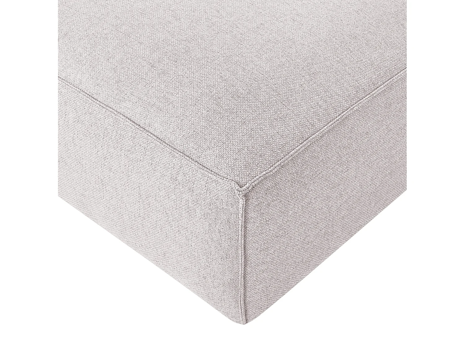 Ottoman BRANDE Tissu Marron clair