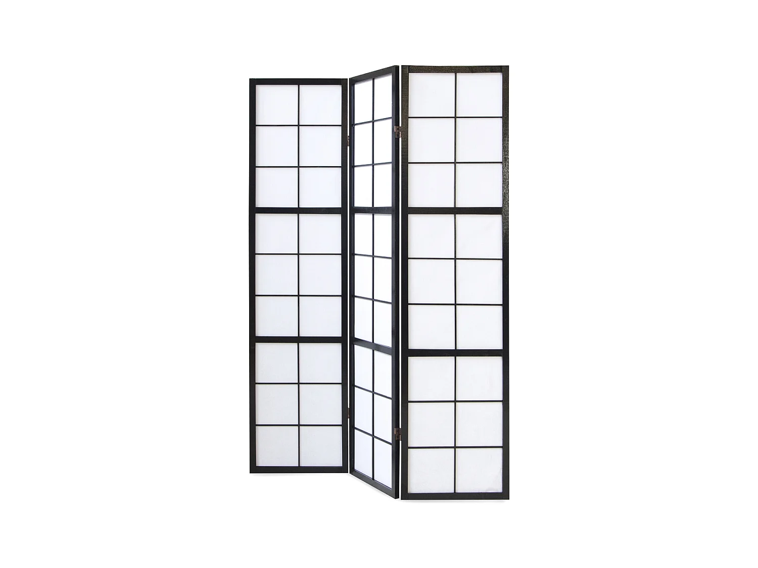 Kamerscheiding 132x2,2x175 cm Zwart Shoji