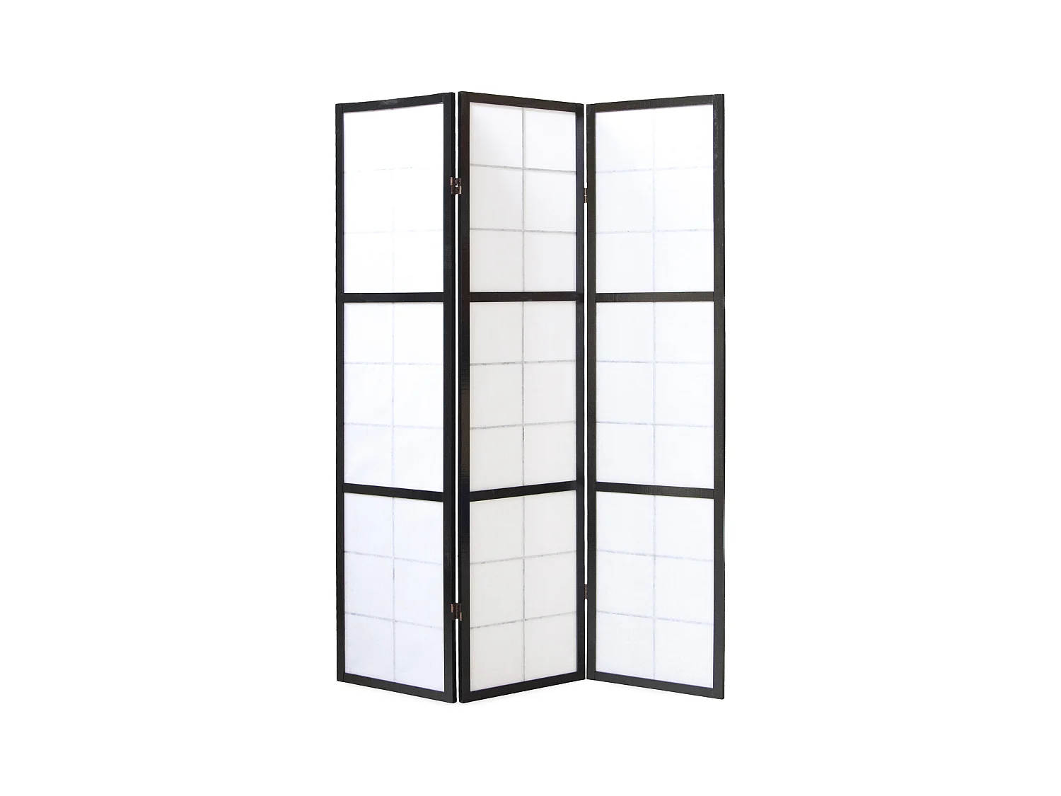 Kamerscheiding 132x2,2x175 cm Zwart Shoji