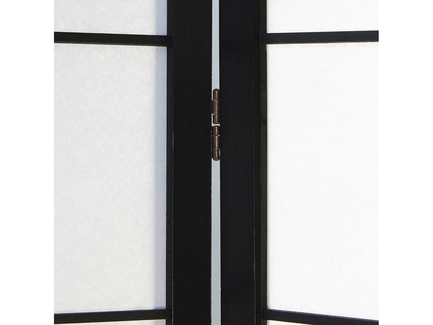 Paravent 132x2,2x175 cm Noir Shoji