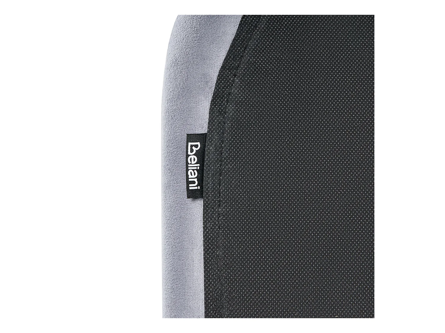 Lit avec sommier Velours FLAYAT 120 x 200 cm Gris