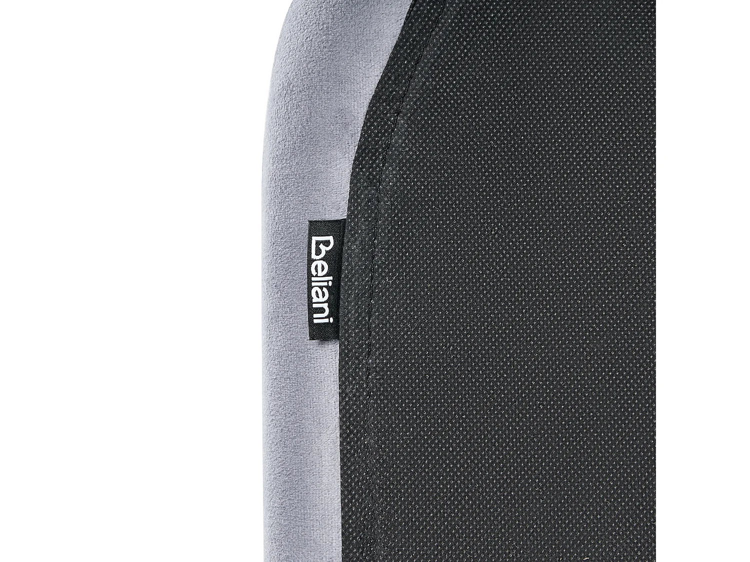 Lit avec sommier Velours FLAYAT 120 x 200 cm Gris