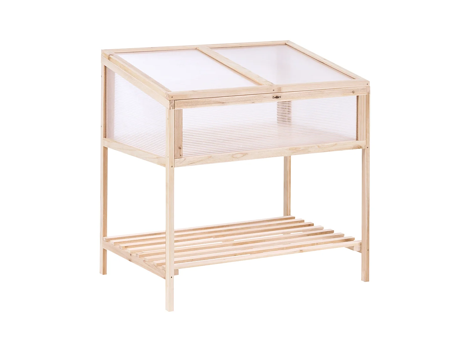 Serre de balcon ARANOVA Bois de sapin Marron clair 58 cm