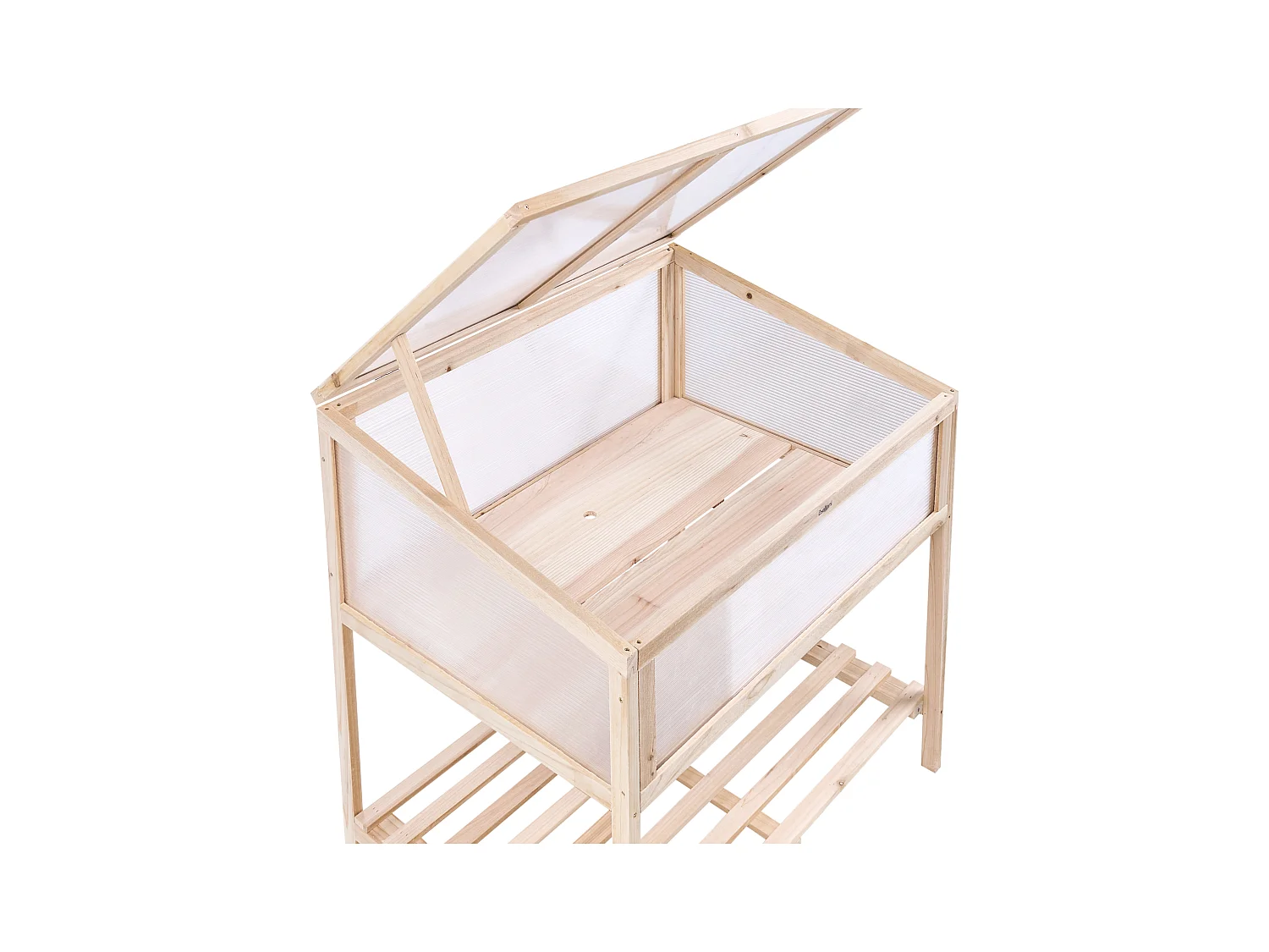 Serre de balcon ARANOVA Bois de sapin Marron clair 58 cm