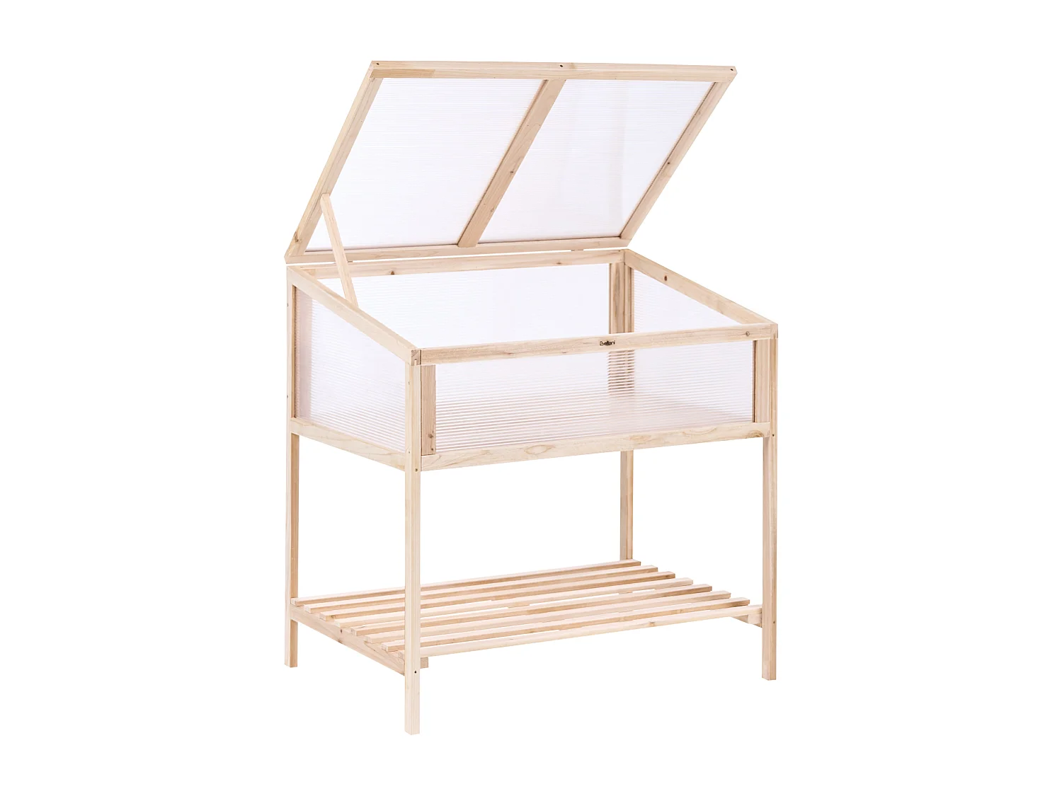 Serre de balcon ARANOVA Bois de sapin Marron clair 58 cm