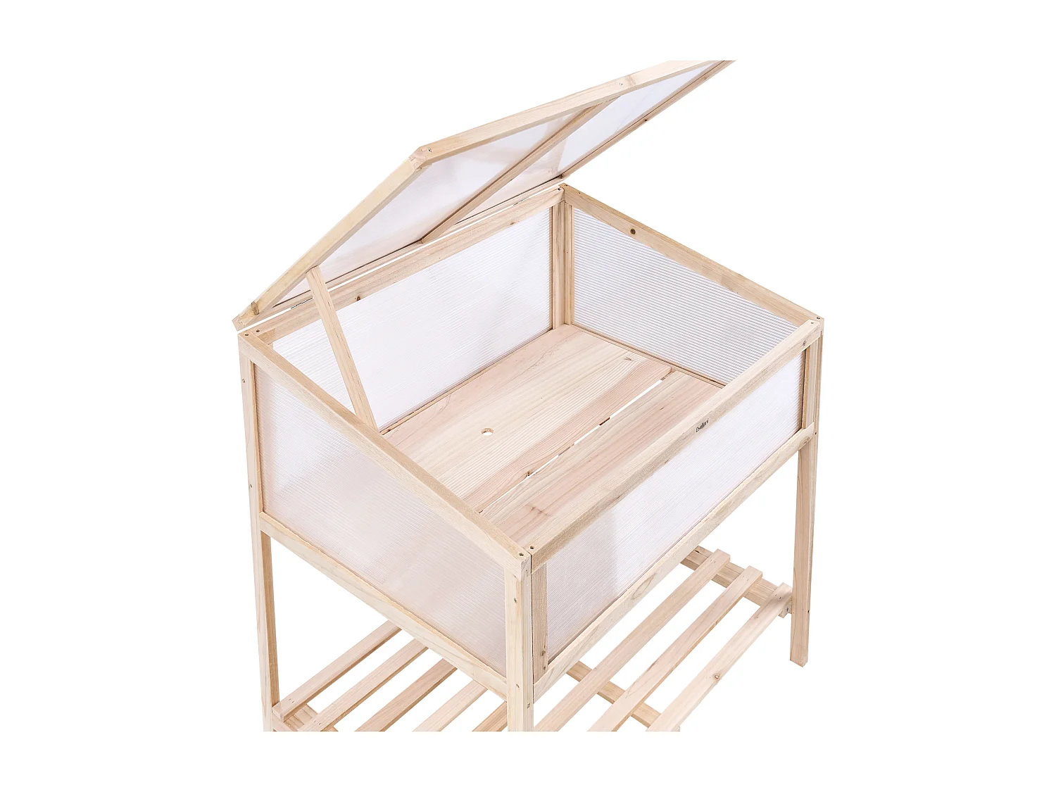 Serre de balcon ARANOVA Bois de sapin Marron clair 58 cm