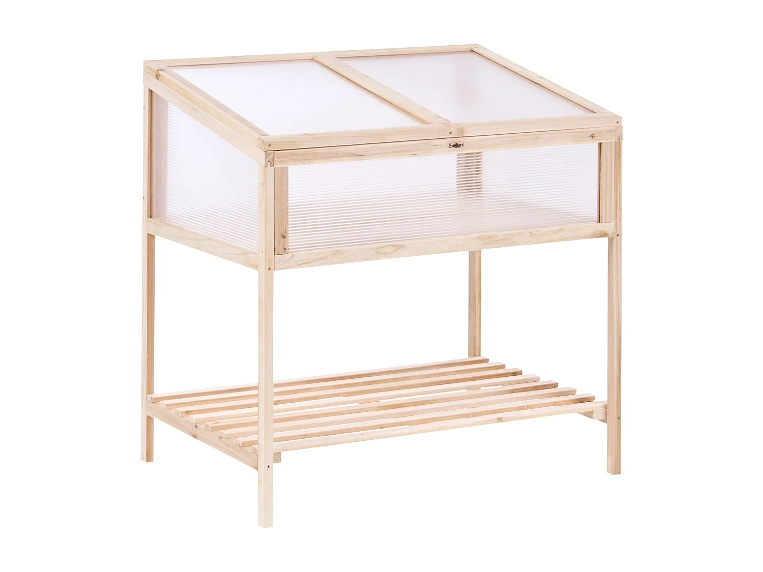 Serre de balcon ARANOVA Bois de sapin Marron clair 58 cm