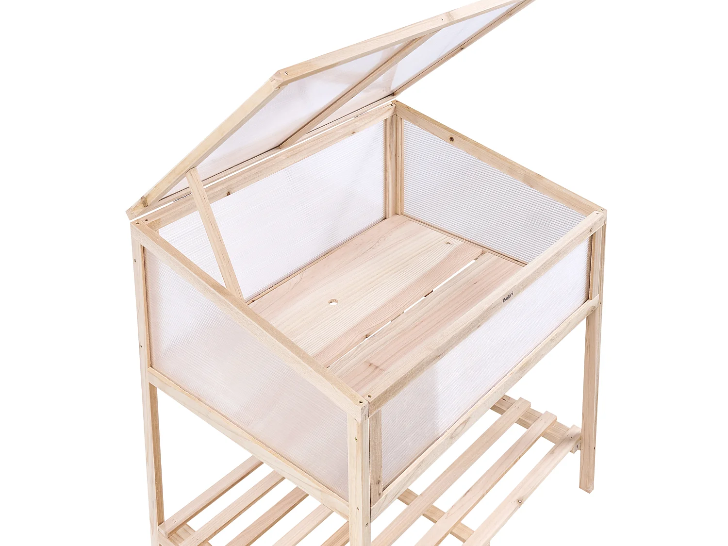 Serre de balcon ARANOVA Bois de sapin Marron clair 58 cm