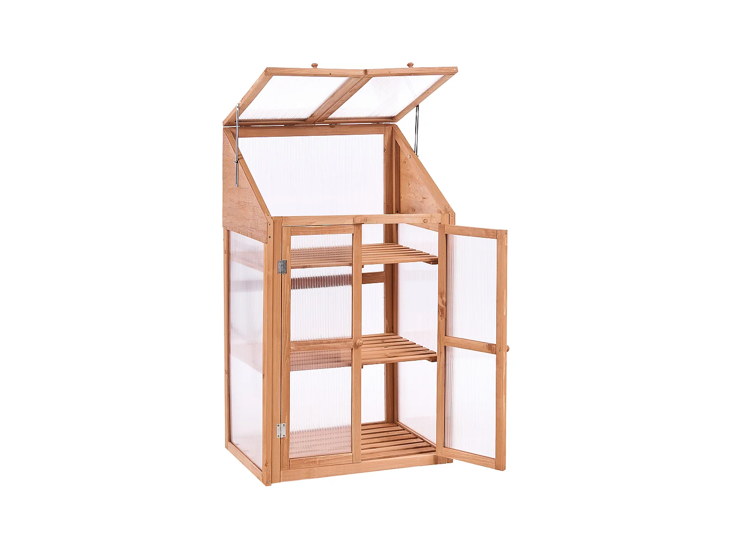 Serre de balcon VOLVERA Bois de sapin Marron clair 49 cm