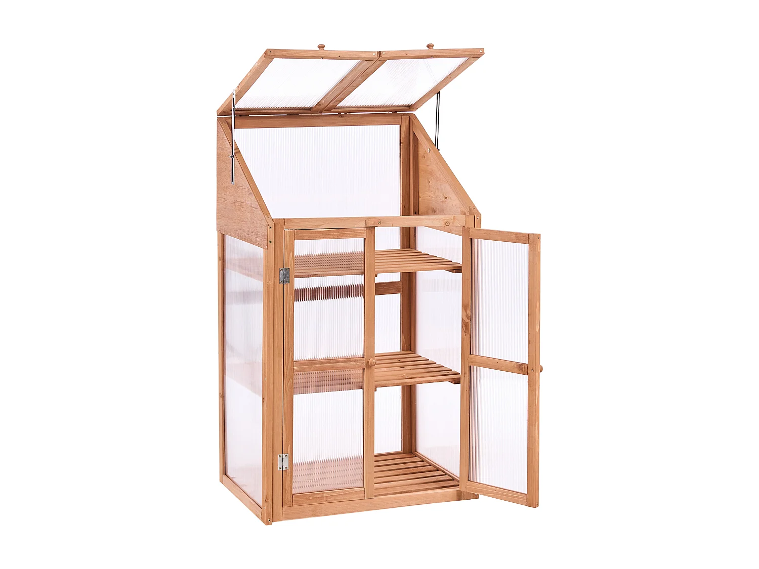 Serre de balcon VOLVERA Bois de sapin Marron clair 49 cm