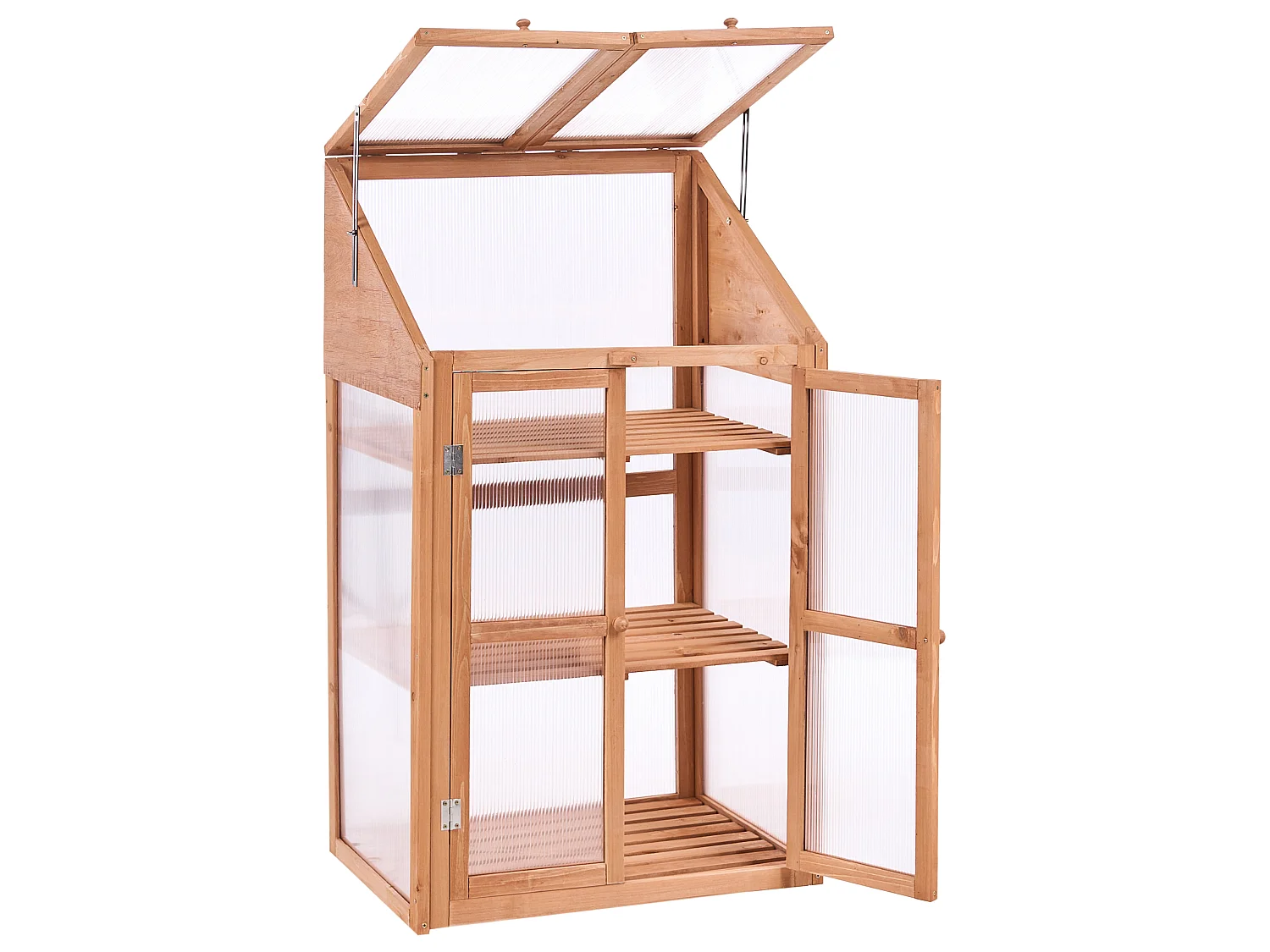 Serre de balcon VOLVERA Bois de sapin Marron clair 49 cm
