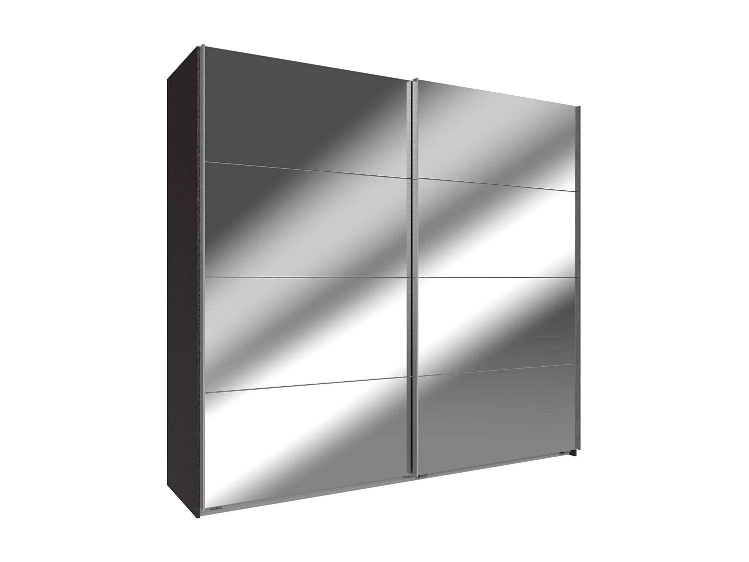 SCHWEBETÜRENSCHRANK Easy Plus graphit 225 / 65 / 210cm